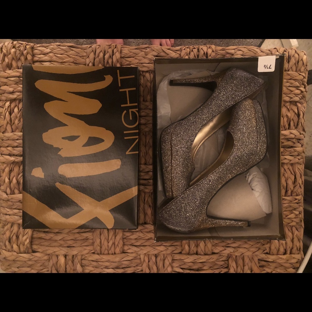 Fioni Night Glitter Gold/Silver Pumps